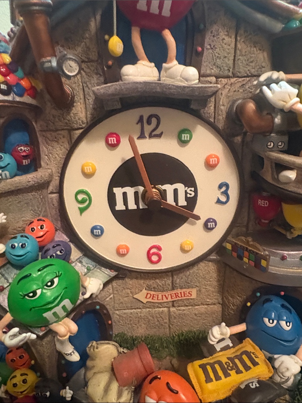 M&M'S Multi-Color Character Factory Clock from The Danbury Mint - Picture 5 of 11